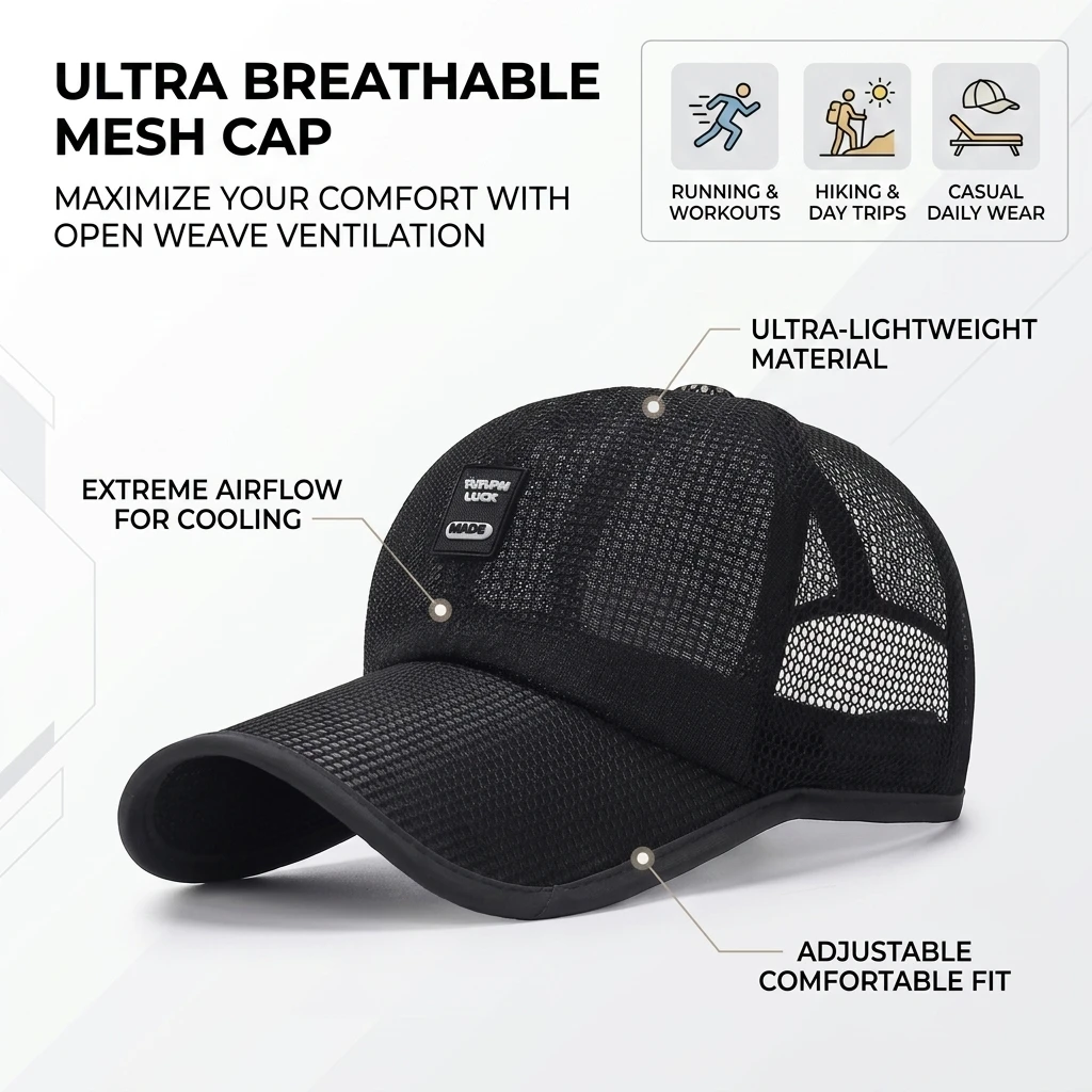 Cappello da baseball traspiran - Running Gear Outdoor recensione e prezzo