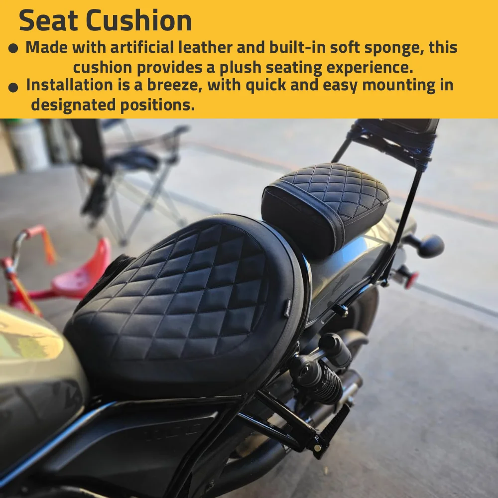 CMX1100 Rear Seat Pad For Honda Rebel CM CMX 1100 2025 2023 2021-2024 CM1100 Passenger Seat Cushion Cover Motorcycle Accessories