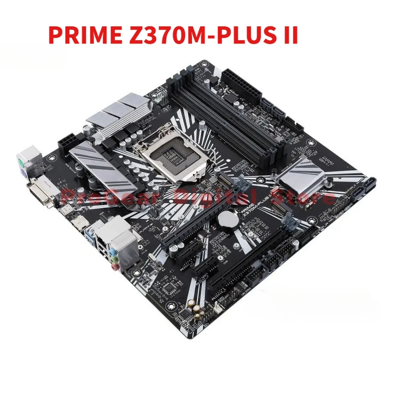 

Материнская плата ASUS PRIME Z370M-PLUS II LGA1151 mATX DDR4, поддерживает процессоры i7-8700K, i7-9700K, i9-9900K