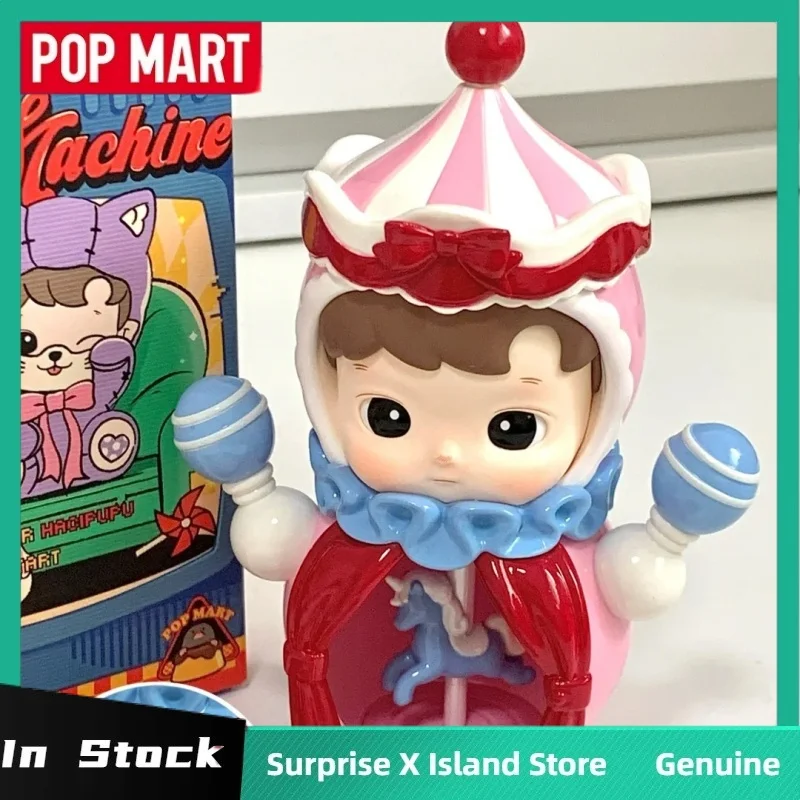 POPMART Asli Haipupu Rolling Time Machine Series Blind Box Figur Model Ornamen Meja Lucu Mainan Kotak Misteri Hadiah Ulang Tahun