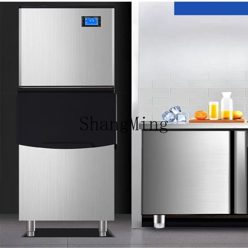 

Коммерческий крупногабаритный гранулятор льда ZYY для кафе и магазинов молочного чая, автоматическая вертикальная машина для производства льда с высокой производительностью