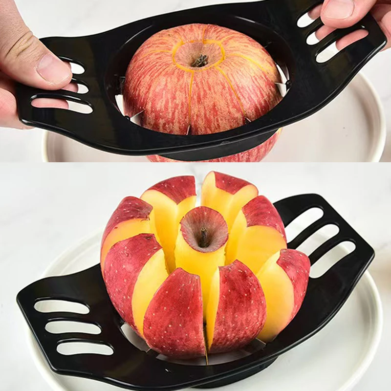 1PC-Apple slicer; large fruit slicer; fruit separator; fruit peeler; stainless steel divider; core removal tool.
