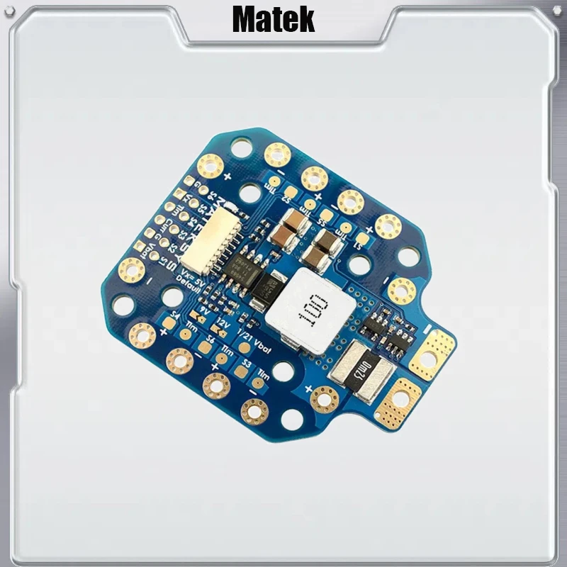 Matek PDB-HEX 12S Supports 6 ~ 60V DC Input 5A Controller with 5V / 9V / 12V Outputs High Precision Current Sense for FPV Racing