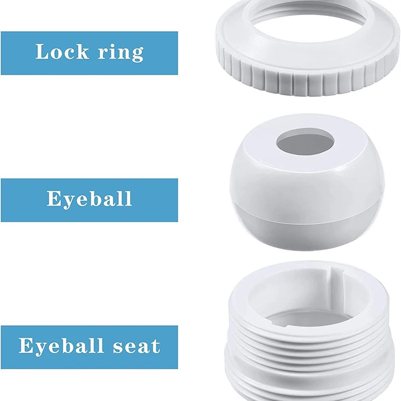 Pool Jet Nozzles Directional Flow Eyeball Inlet Jet Swimming Pool Return Jet Spa Pool Accessories For Swimming Pool Spa