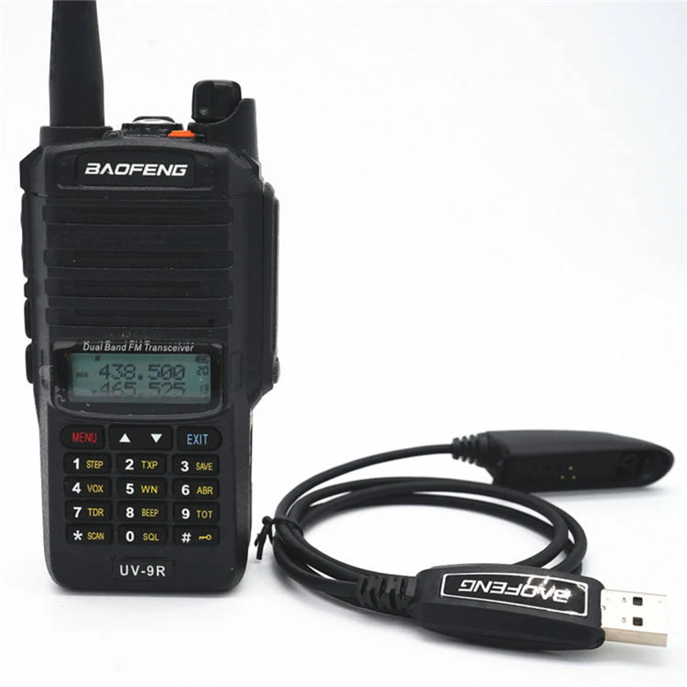 USB Kabel Pemrograman untuk Baofeng Walkie Talkie UV-9R Plus BF9700 A58 UV-XR Program Line untuk Tahan Air Dua Cara Radio UV 9R Plus