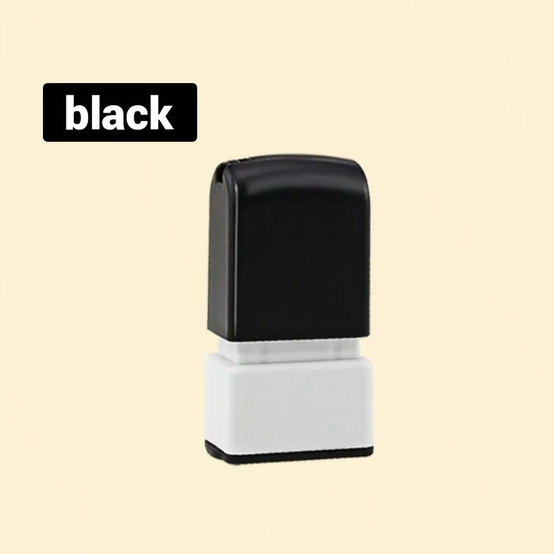 子供服用カスタムネームスタンプ-5色(レッド/ブラック/ブルー/ホワイト/パープル)、防水18x8mm、書籍、招待状、書類用