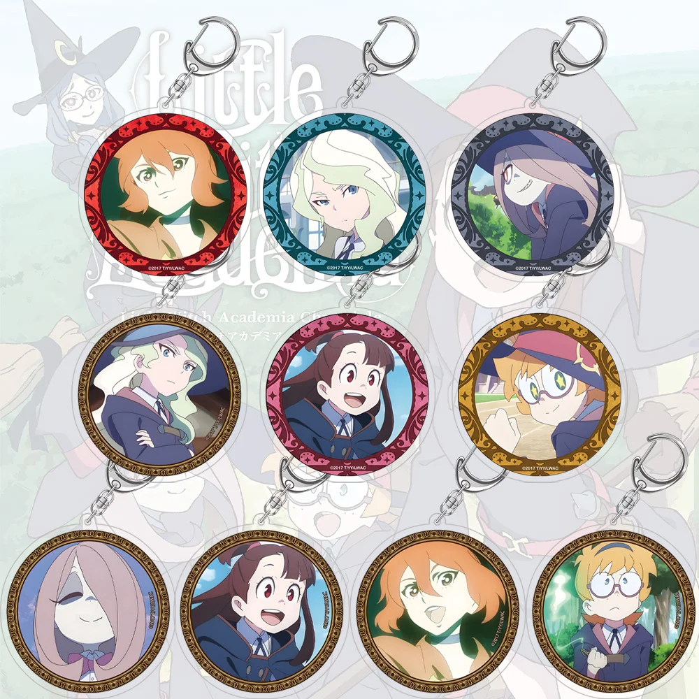 Llavero Acrílico HD de Loen Anime Peripheral Store, Manbavaran Diana Cavendish, Atsuko Kagari, Chariot du Nord, Lotte Jansson