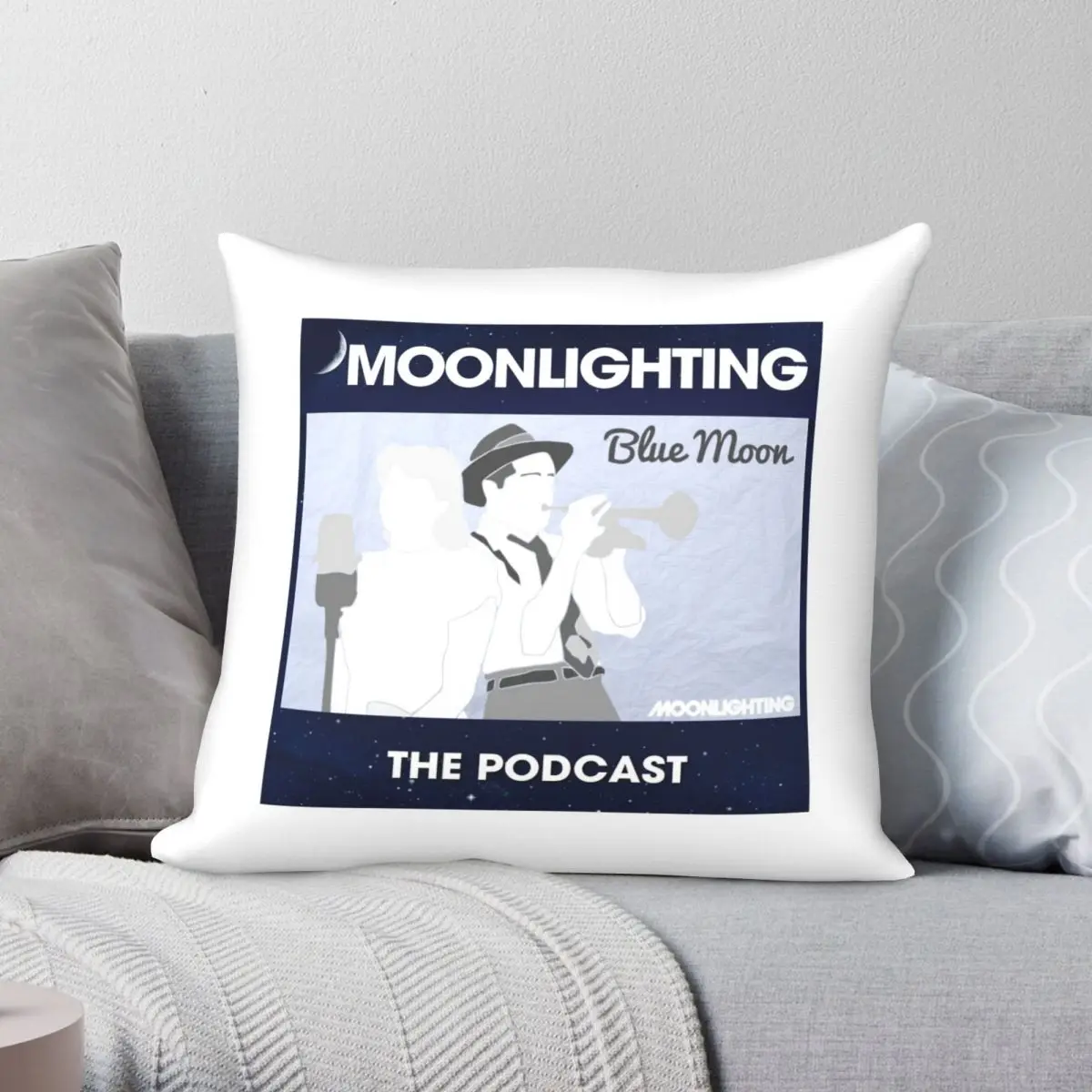 Moonlighting The Podcast Dream Sequence Pillowcase Polyester Linen Velvet Printed Zip Decor Throw Pillow Case Home Cushion Cover