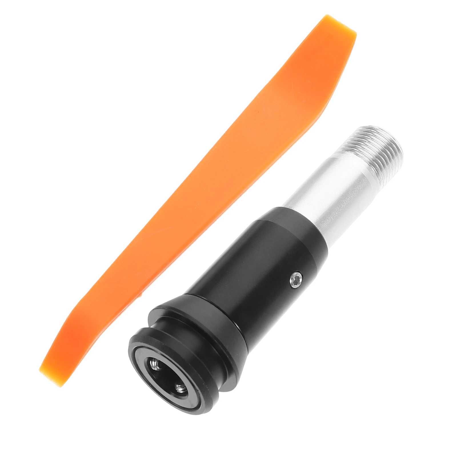 

Universal Black Aluminum Alloy Gear Shift Knob Extender Manual Automatic Vehicle Compatible Durable Comfortable Easy Install