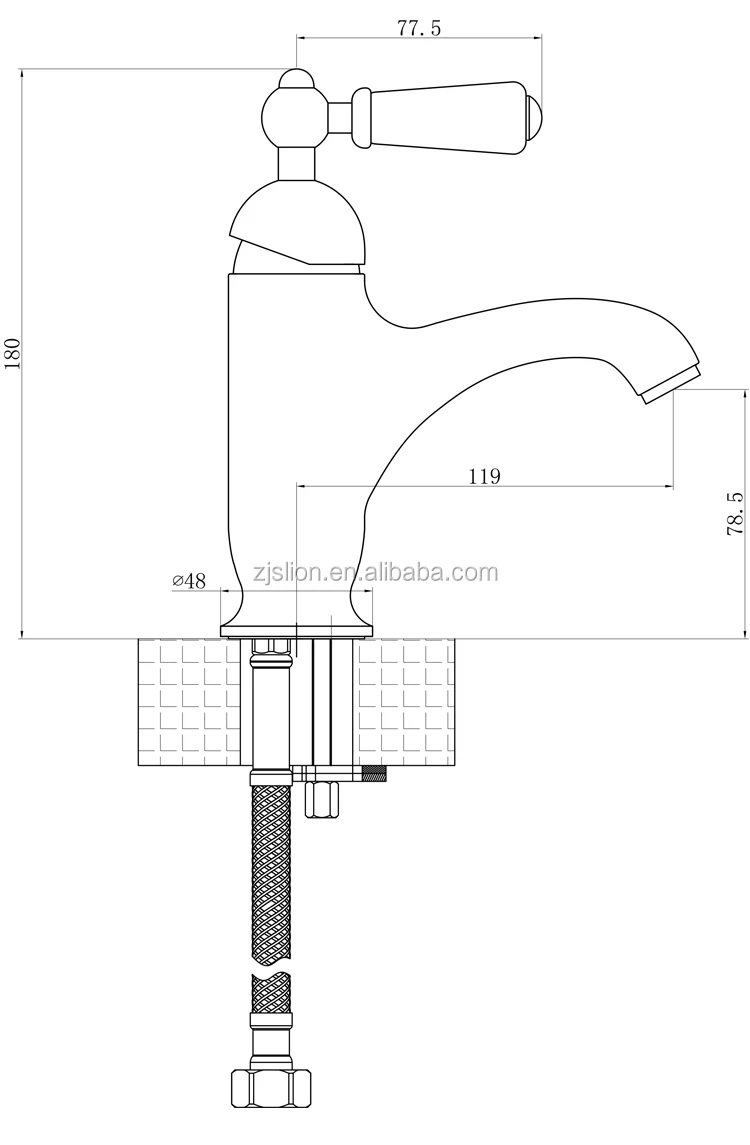 2025 Classic British Style High-Grade All Brass Basin Faucet Single Hole Multiple Colors 5-Year Warranty OEM CE UPC Approval