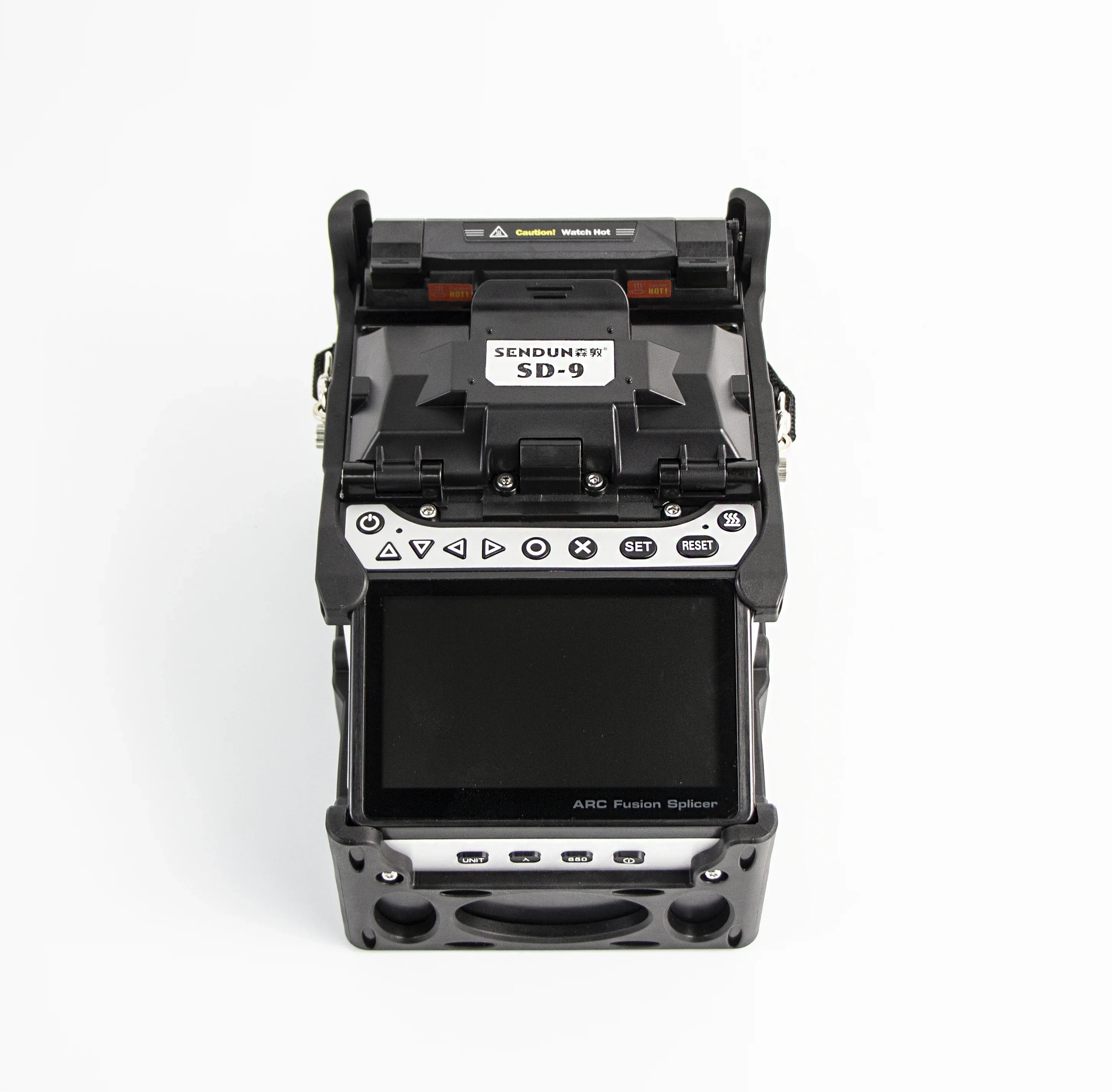 SD-9 Fusion Splicer with Touch Screen 6-Motor Core, Integrated VFL & OPM, Includes Carry Case