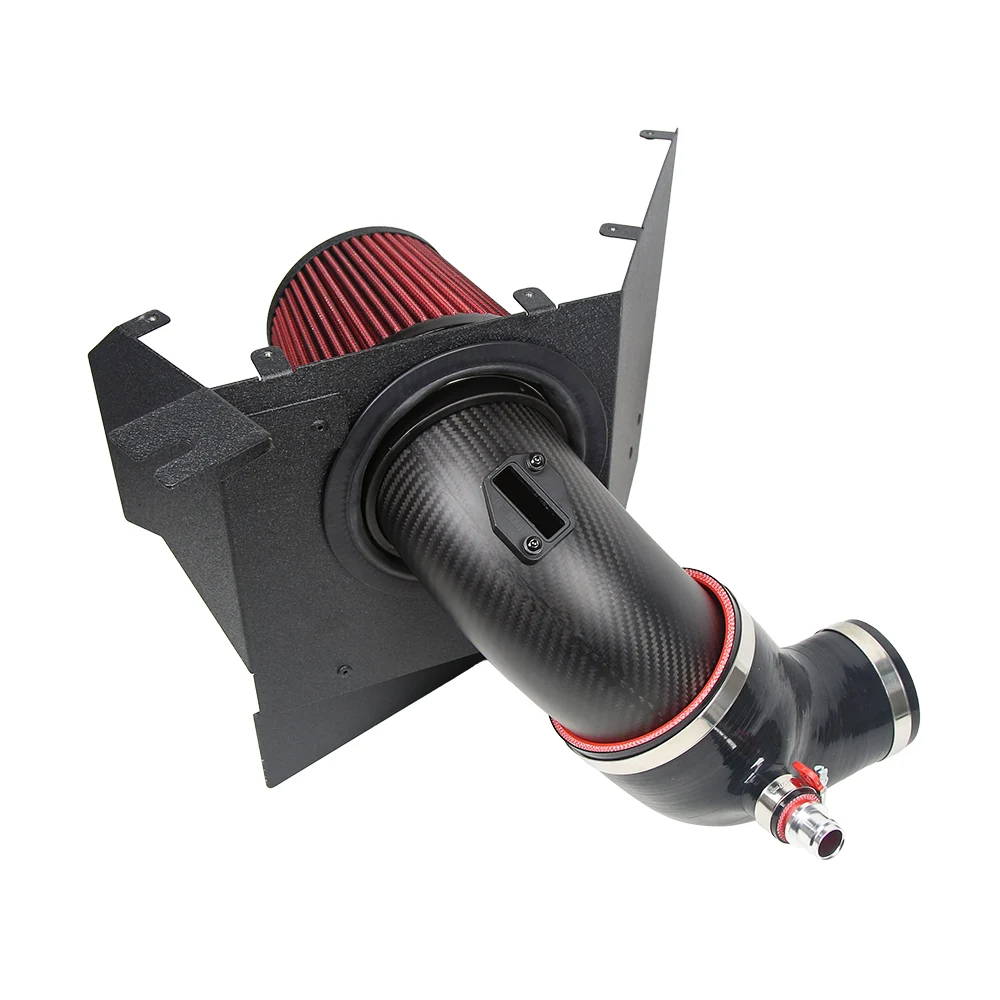 100% Genuine Pre-impregnated Carbon Fiber Fabric 4'' Air Intake System for 2019-2025   Supra A90   Z4 B58 3.0L
