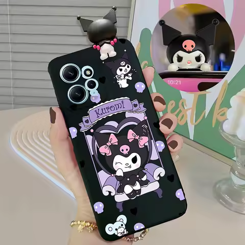 Cartoon 3D Kuromi Cute Case For Samsung S22 S23 S24 Ultra S21 Plus S20 FE S10 Galaxy A53 A33 Note 20 10 Lite Tpu Phone Cover