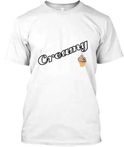 Creamy T-Shirt Made in the USA Size S to 5XL