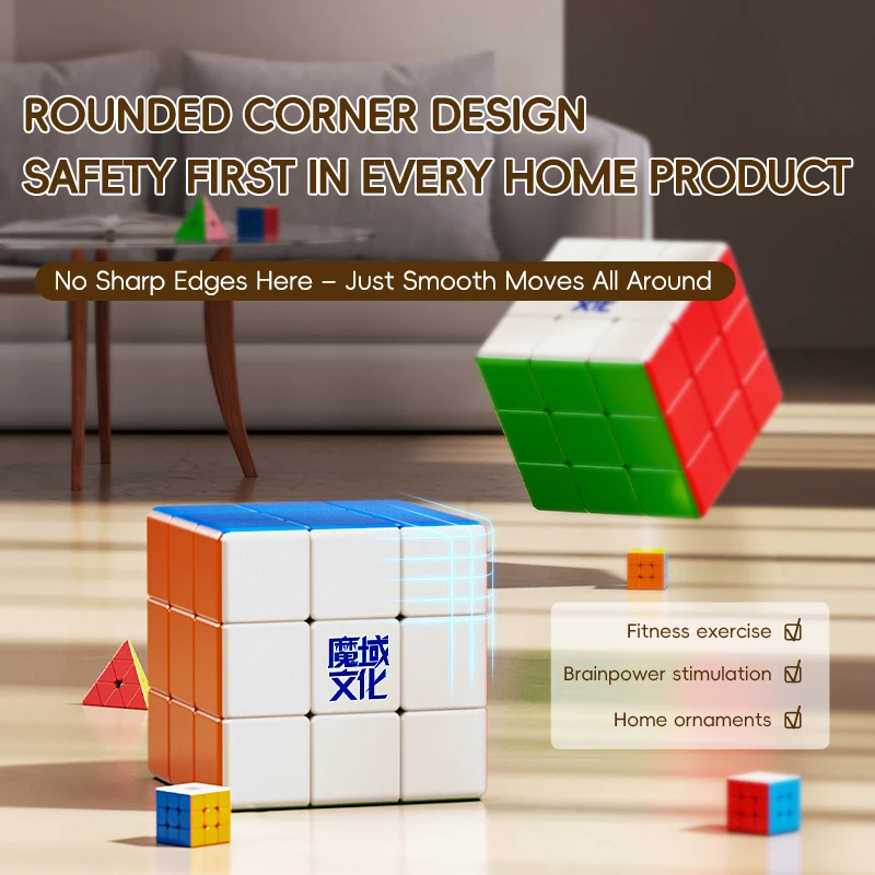 [JudyCube] MOYU 18 سنتيمتر اللياقة البدنية مكعب ماجيك سبيد كيوب ستيكيرليس مويو بلس 18 سنتيمتر كوبو ماجيكو لغز