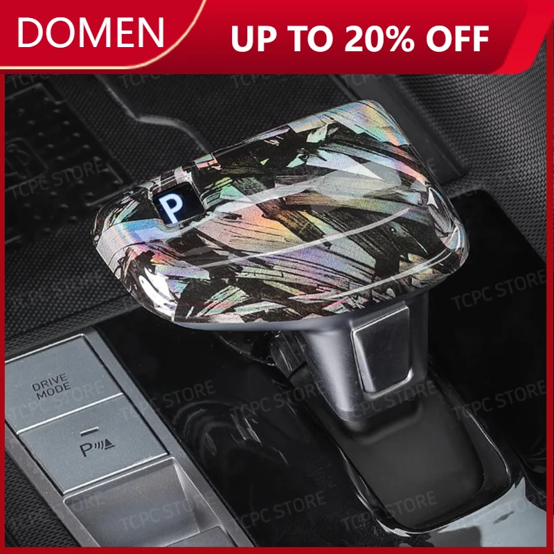 

Для Hyundai Elantra 7 Gen 2021-2024 крышка ручки переключения передач красочный художественный стиль ABS стиль из углеродного волокна сменная накладка рычага