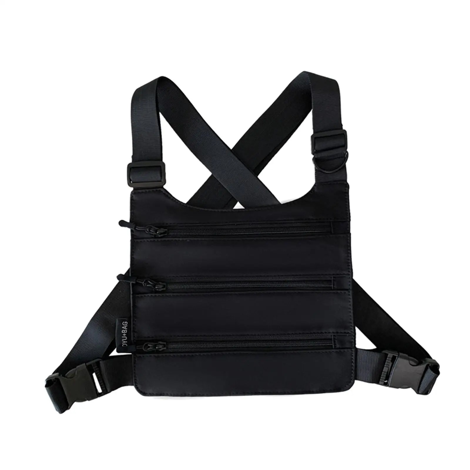 Multi Pocket Chest Pack Men Women Harness Equipment Lightweight for Hiking