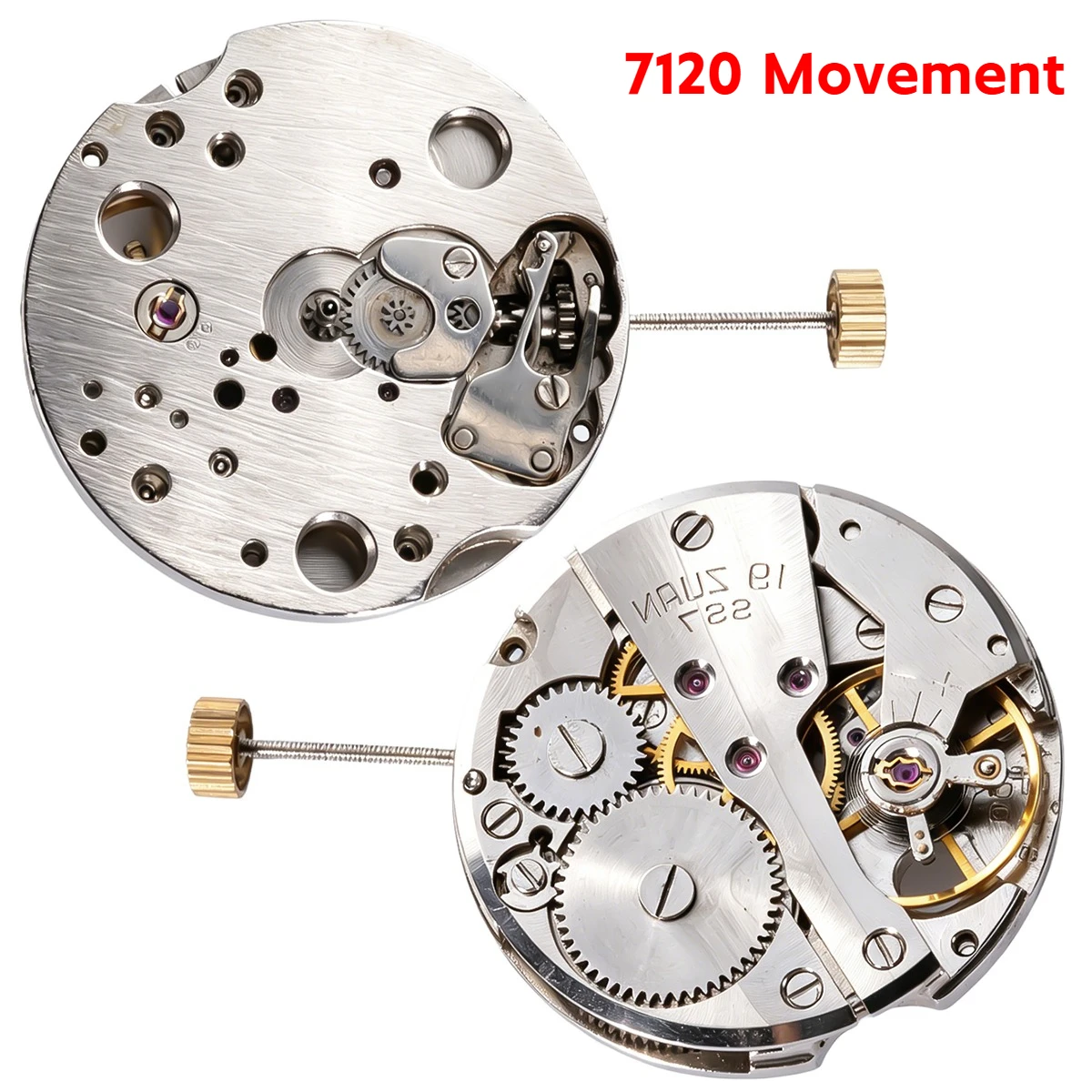 Uhrenzubehör 7120 Bad Movement Altes Uhrwerk für Anfänger zum Üben der Uhrenreparatur, Demontage, Reparatur und Wartung