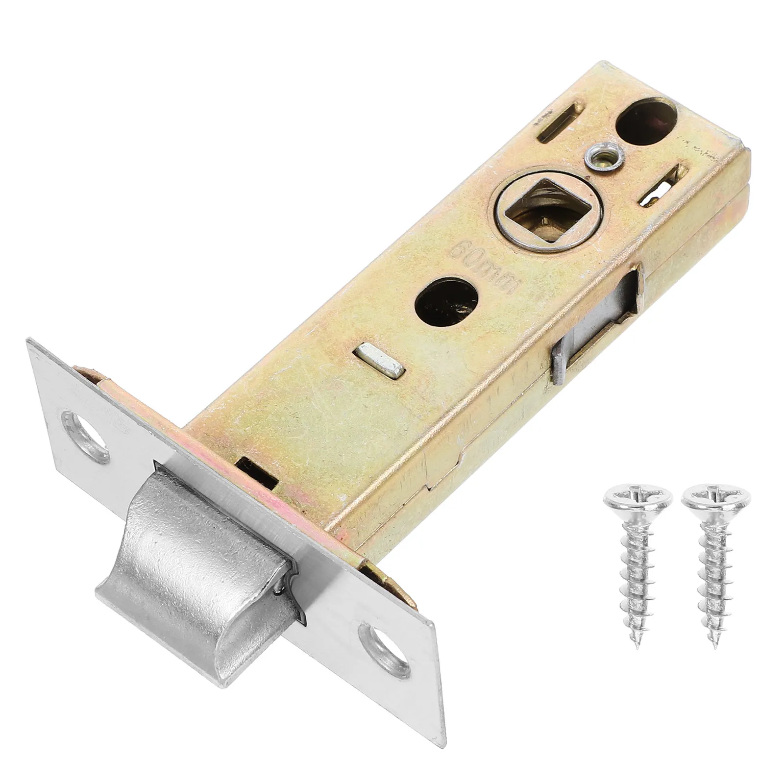 

Tubular Latch Door Lock Core Adjustable Mortice Latch Safety Interior Exterior Sliding Barn Door Hardware Golden 40Mm