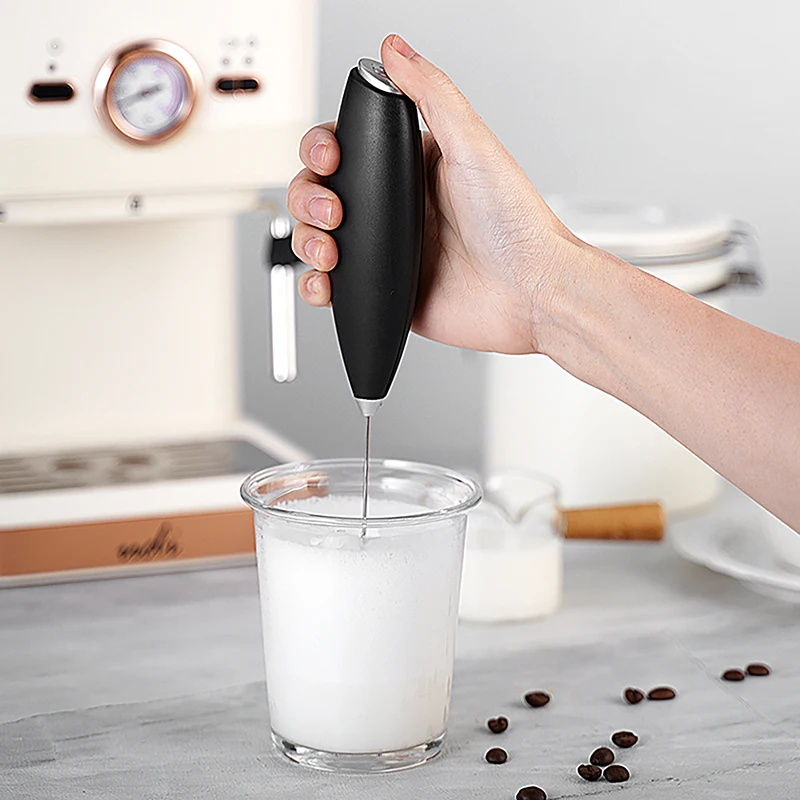 Espumador de leche eléctrico portátil para cocina, Espumador de café, Espumador de leche innovador