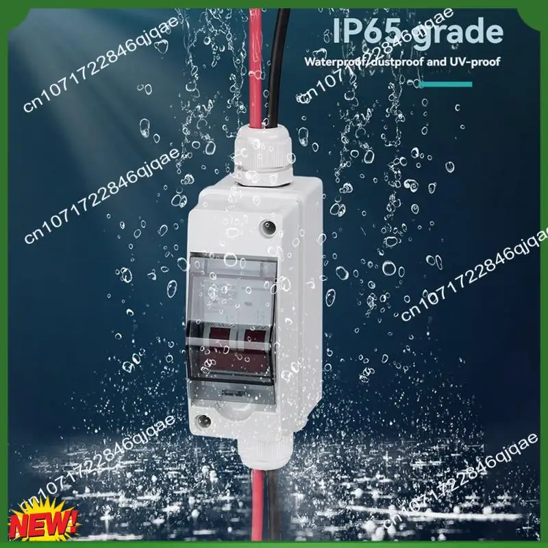 

A48I Solar Disconnect Switch Photovoltaic PV Combiner Box 400V DC Circuit Breaker IP65 Waterproof D