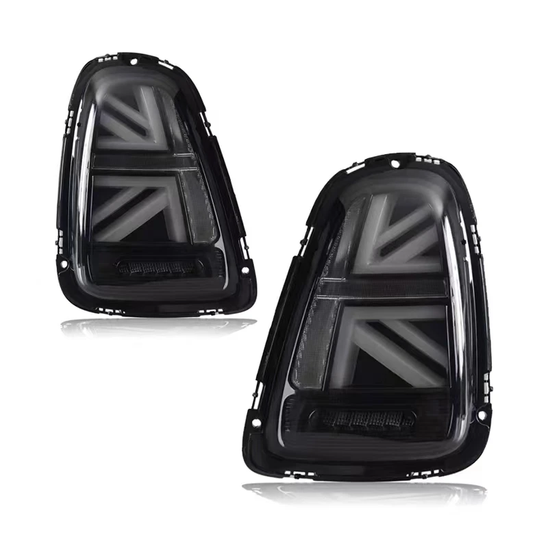 2PCS Full LED Tail Lights For BMW Mini Cooper R56 R57 R58 R59 LCI 2007‑2013 JCW Union Jack Style Brake Reverse Tun Signal Lamps image 3