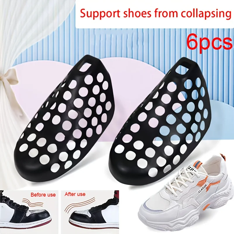 6Pcs Crease Protector Shoe Trees Anti Deformation Inner Support Shoes Stretcher Men Shaping Anti Wrinkle Sneakers Shoe Lasts
