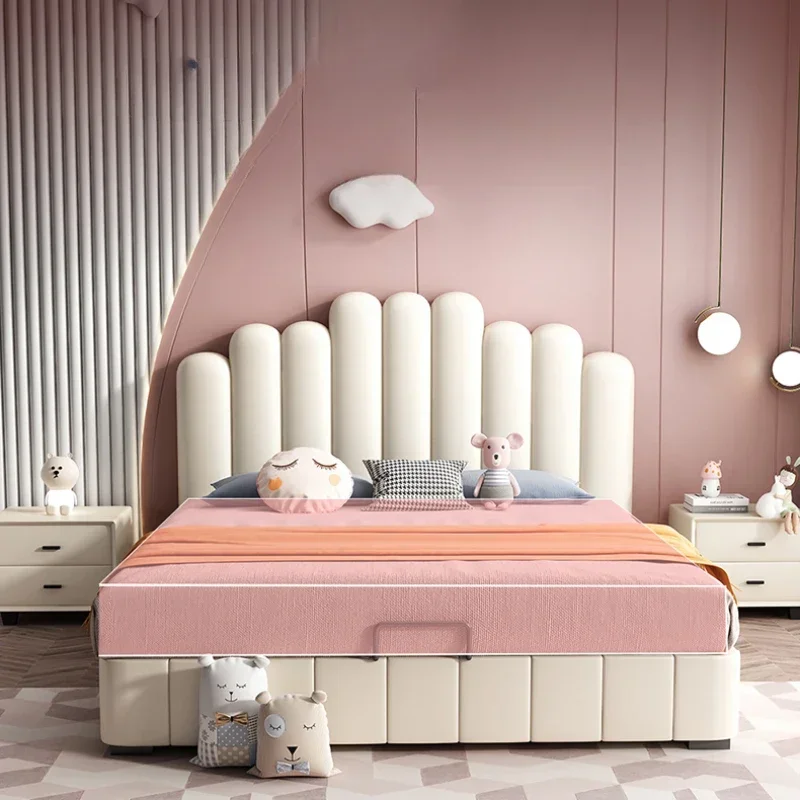 & For  Furniture Toddler Boy Child Car Bed Multifunctional Bunk Beds Baby Walkers Things Hut Luxury Kids Double Children Pink&