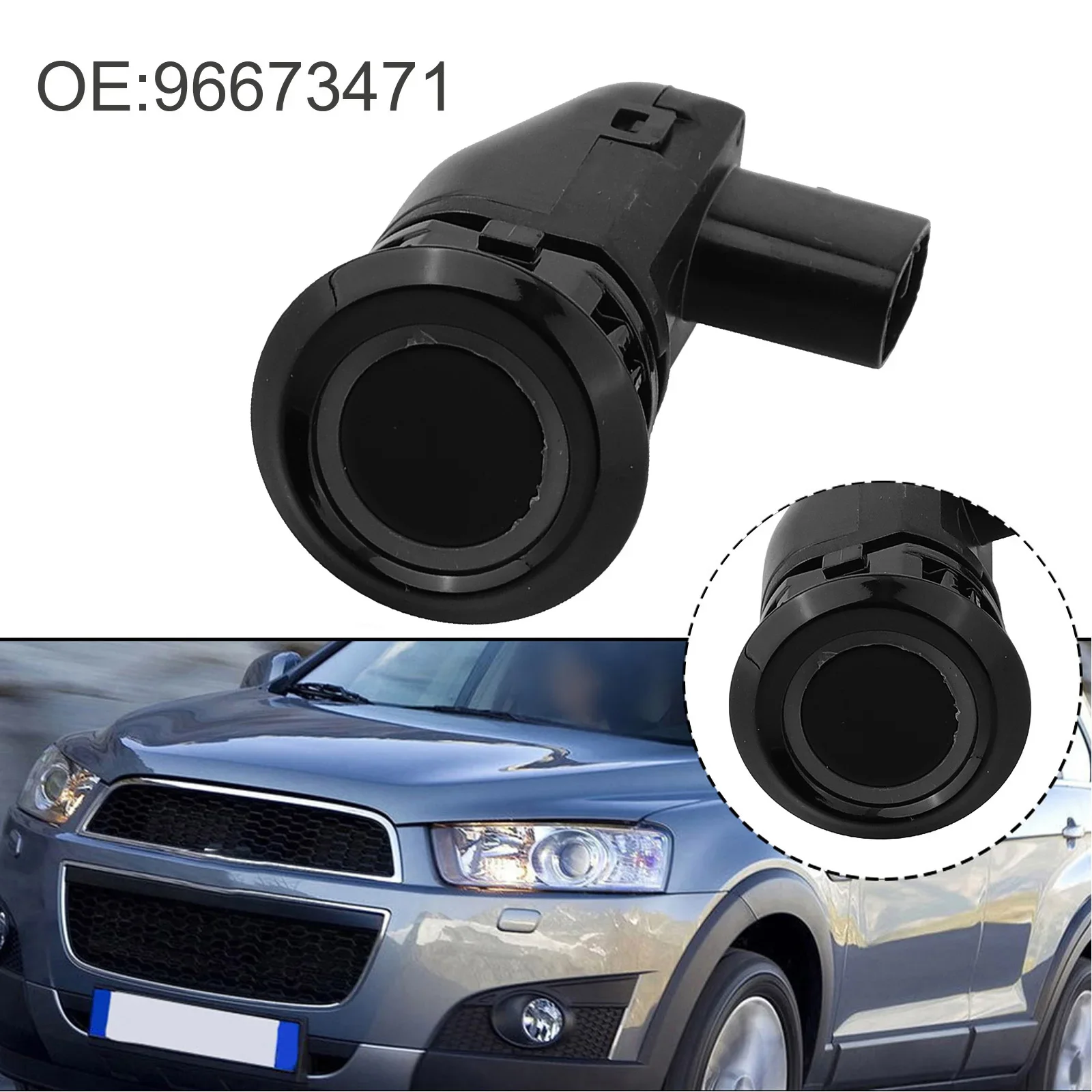 OE Replacement PDC Sensor Reverse Parking Black Reliable Car Parking Sensor System Single Piece Package Non-universal Fitment
