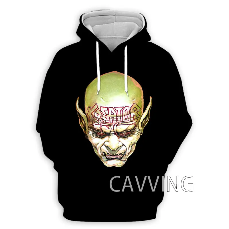 Kreator 후드 티 3D 인쇄 남성 여성 streetwear 캐주얼 오버 사이즈 Y2k 하라주쿠 후드 티셔츠 탑 남성 의류