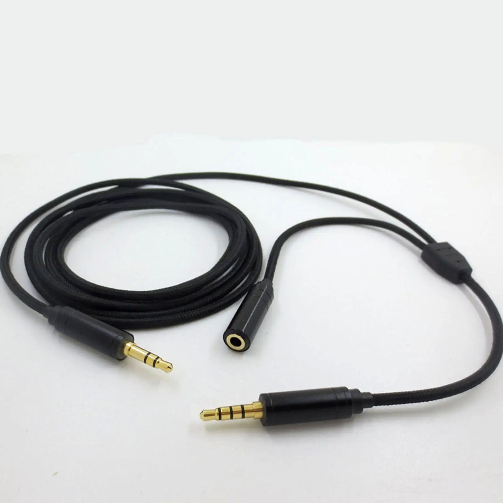 Cable de Audio para Chat de Juegos / Adaptador de Audio de 2.5mm Hembra a Macho / 4