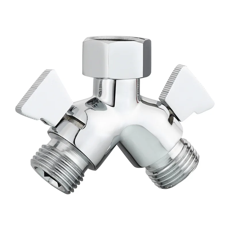 

Cicencia Brass Band Switch Tee Water Distributor One Inlet Two Outlet Splitter 4 divide water divider water valve ﻿