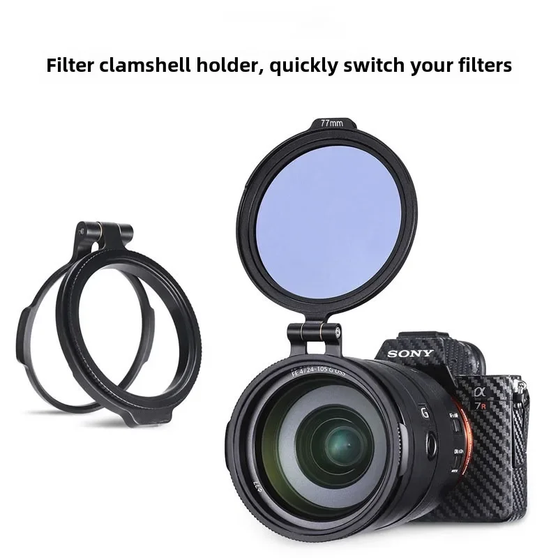 ND Filter Rapid Filter System DSLR Camera Accessory Quick Switch Bracket for 58/62/72/77/82mm DSLR Lens Adapter Flip