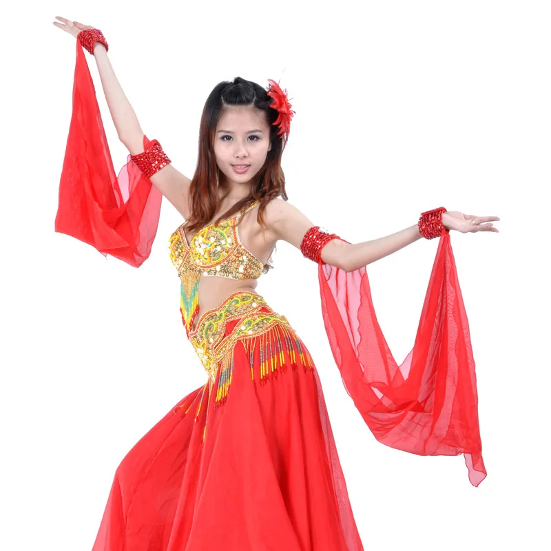 Double Ring Gloves Belly Dance Sleeves Costumes Performance Costumes Dance Prop Dance Accessories