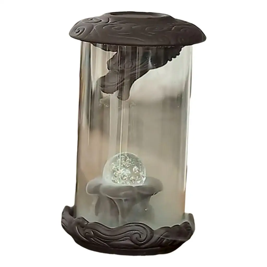 Cone Burner Holder Waterfall Smoke Censer Dragon for Ornament