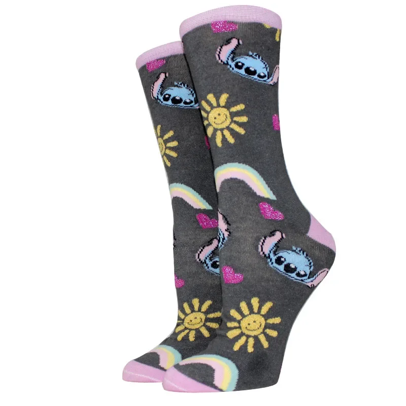 5 paar Anime Cartoon Stitch Vrouwen Sokken Grappige Lange Mannen Sokken Leuke Creatieve Cosplay Sokken Comfortabele Sok Vrouwen Gift Maat 36-44