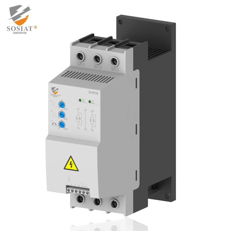 5.5KW AC Electric 3 Phase Motor Starters 500V Soft Starter Motor Control Device Bypass Contactor Soft Start 220V