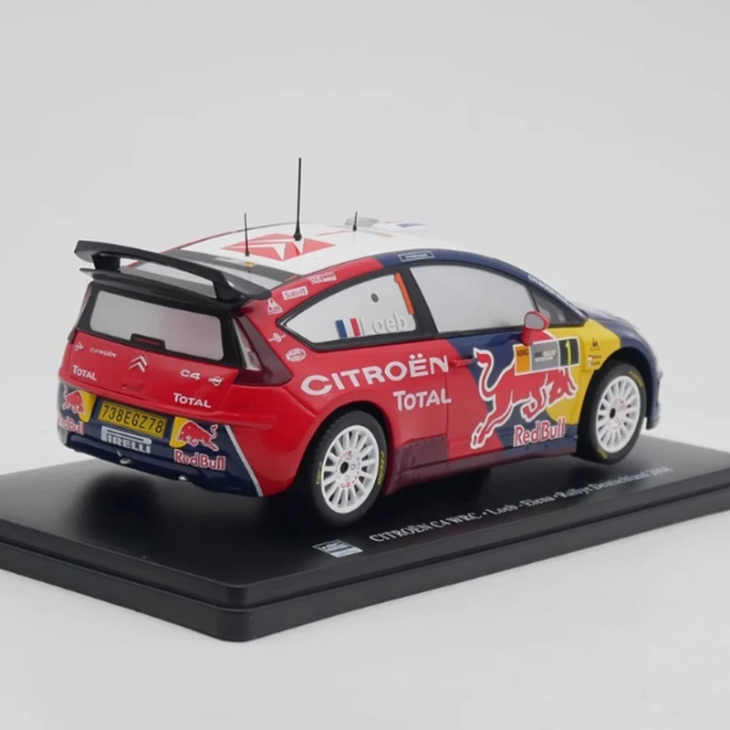 IXO Diecast 1:24 مقياس سيتروين C4 WRC 2008 رالي سيارة سبيكة محاكاة نموذج سيارة جمع الديكور دمى هدايا العرض