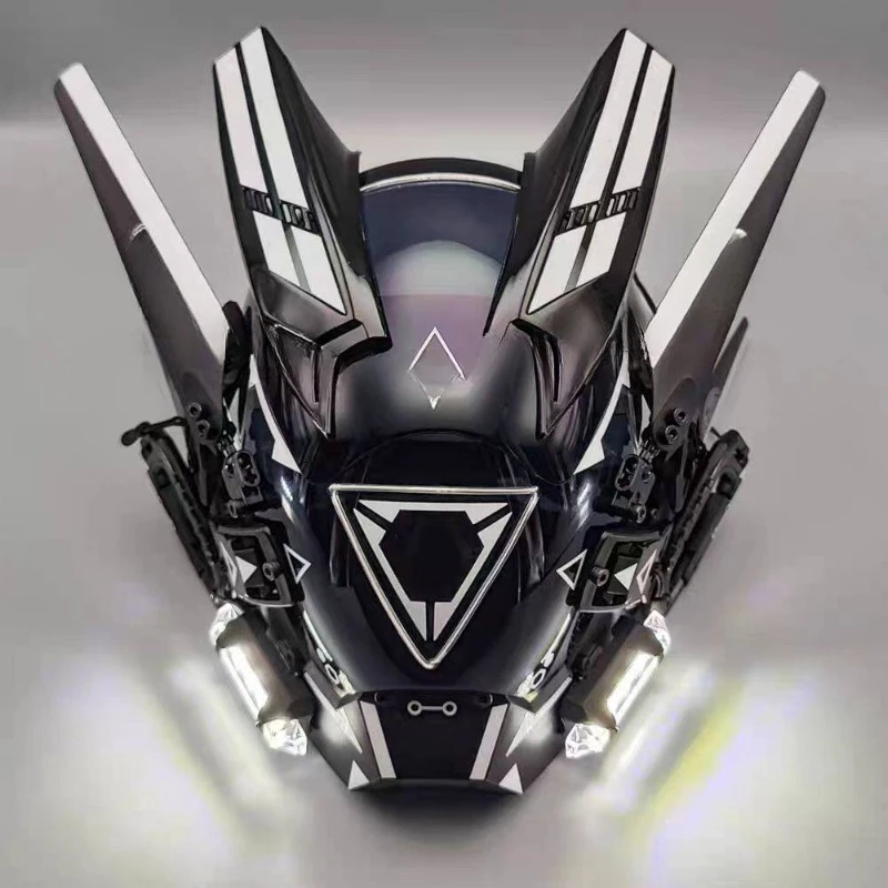 

Mask full face luminous mask mechanical technology sense mecha man