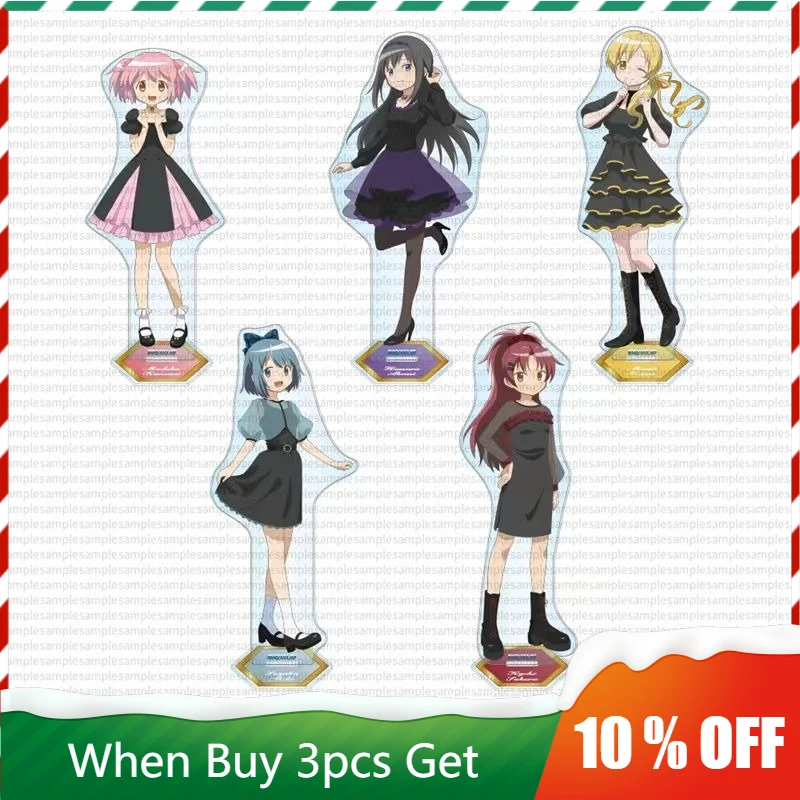 

Madoka Kaname Girls Party Периферийные устройства Sayaka Miki Акриловая подставка Homura Akemi Стоящая тарелка Киоко Сакура Статуя Мами Томоэ Игрушка