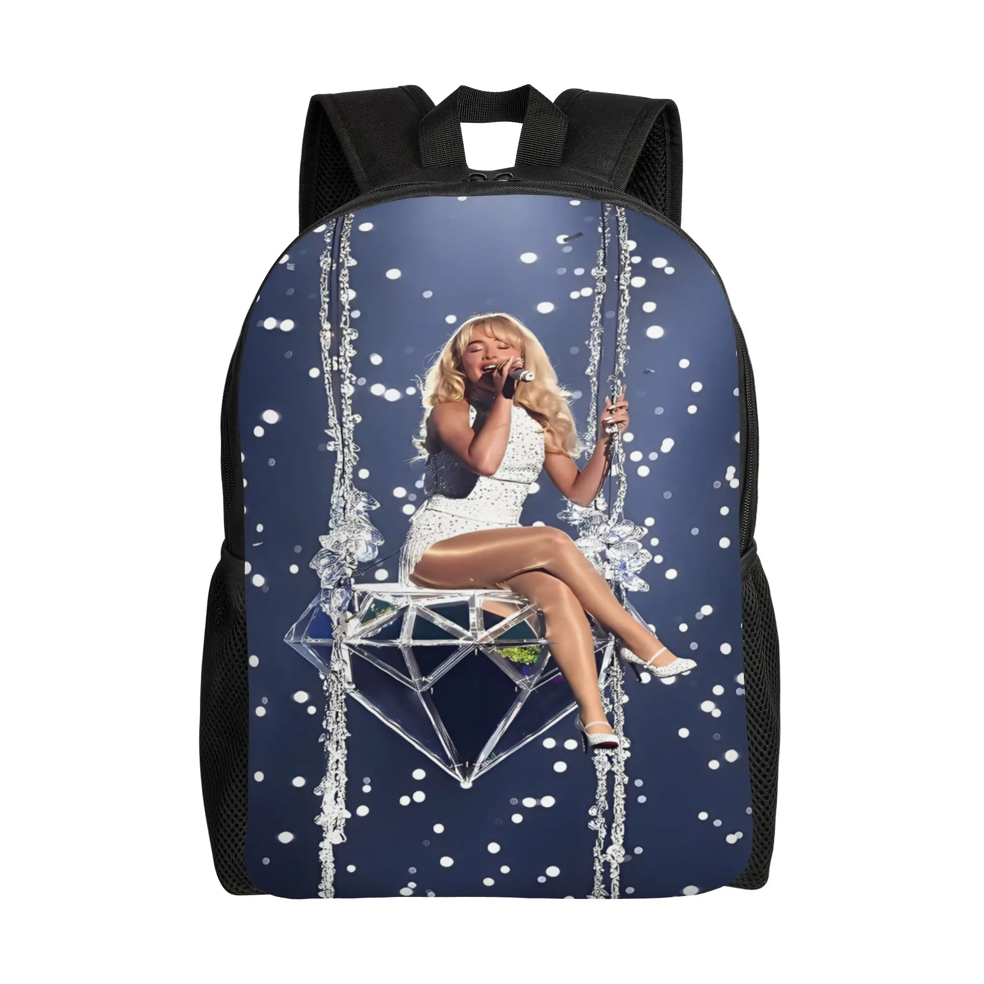 

Sabrina Carpenter Album Backpack Hiking Backpacks Youth Modern School Bags High Quality Breathable Rucksack
