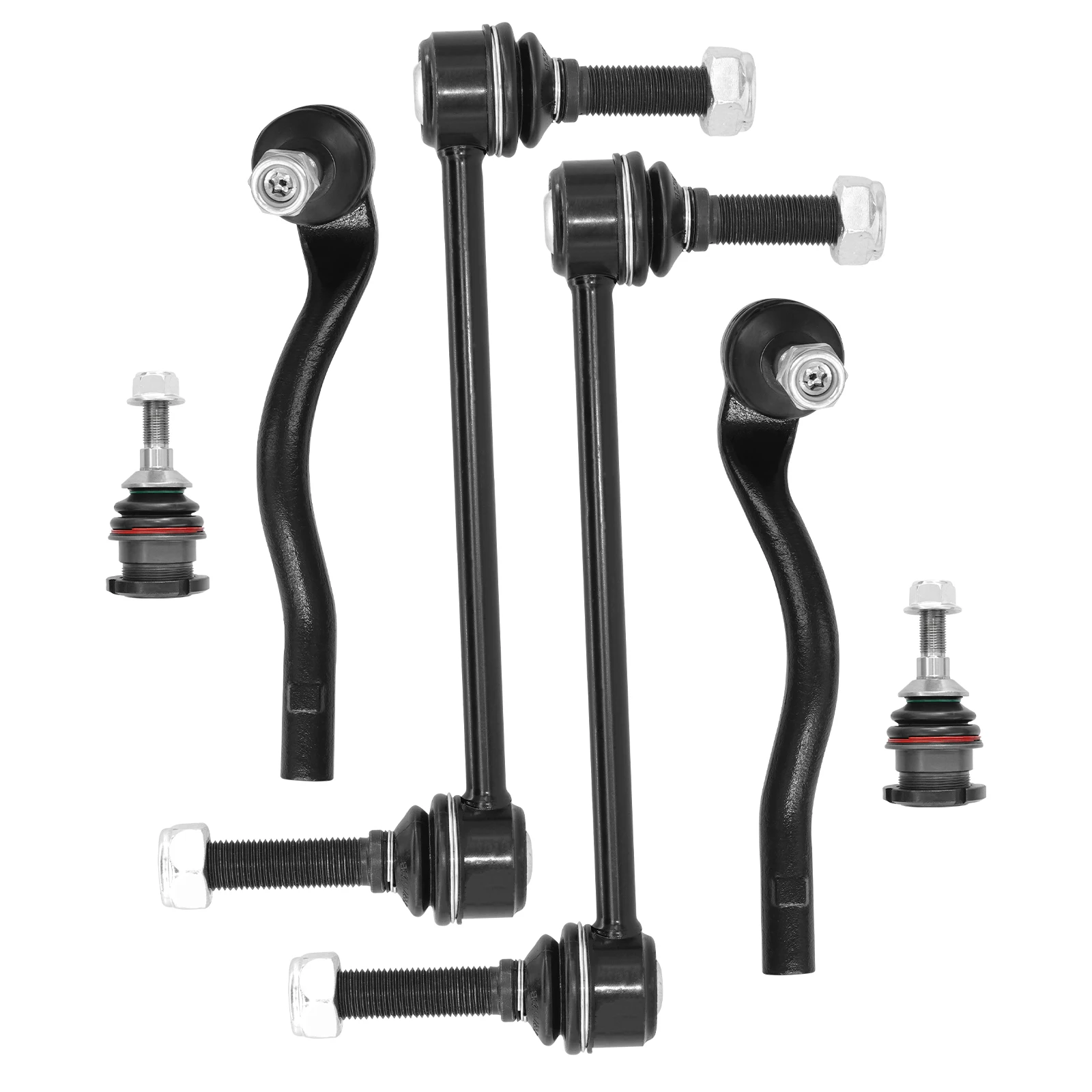TOPICKSAP 6Pcs Outer Tie Rod End Ball Joint Sway Bar End Link for Mercedes-Benz GL450 GL550 ML320 2007-2012