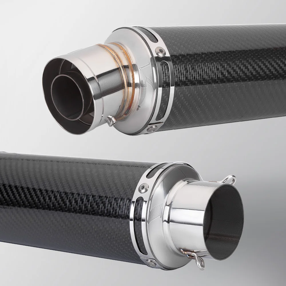 

Suitable for motorcycle MT09 CBR500R Z900 modification C29 small cannon elbow exhaust pipe 60mm universal tail section