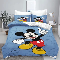 Juego de funda nórdica con estampado de dibujos animados de Mickey para niños, ropa de cama Twin, 3 piezas, 1 3D