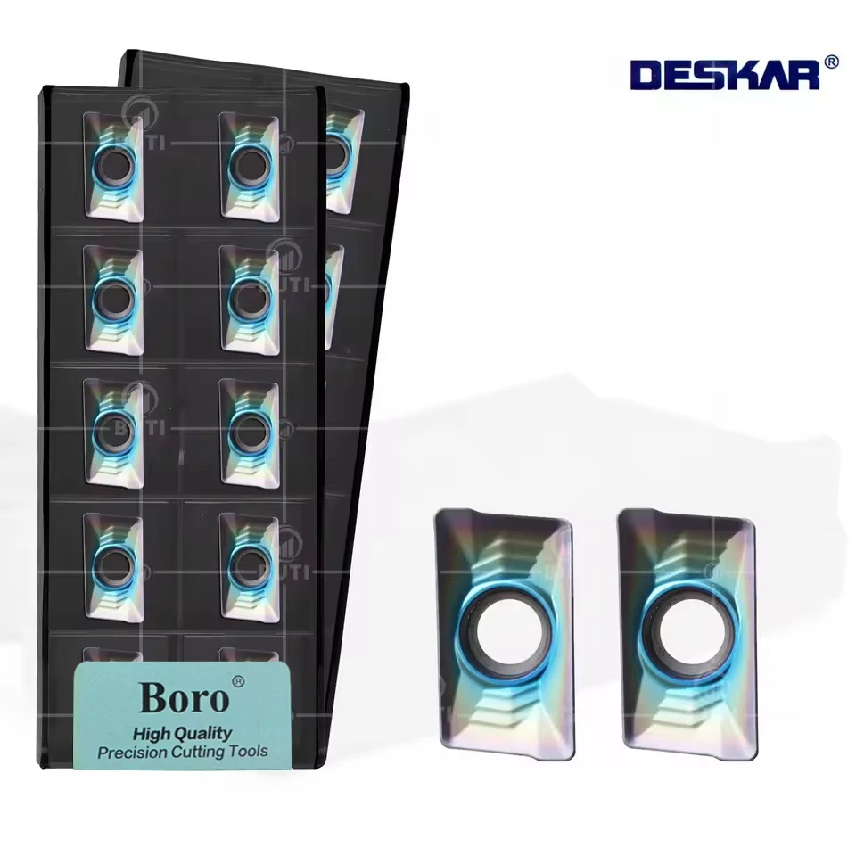 

DESKAR 100% Original Milling Blades APKT160408-HM TF618 Color Lathe Inserts Suitable For Processing HRC40-HRC55 Hardened Steel