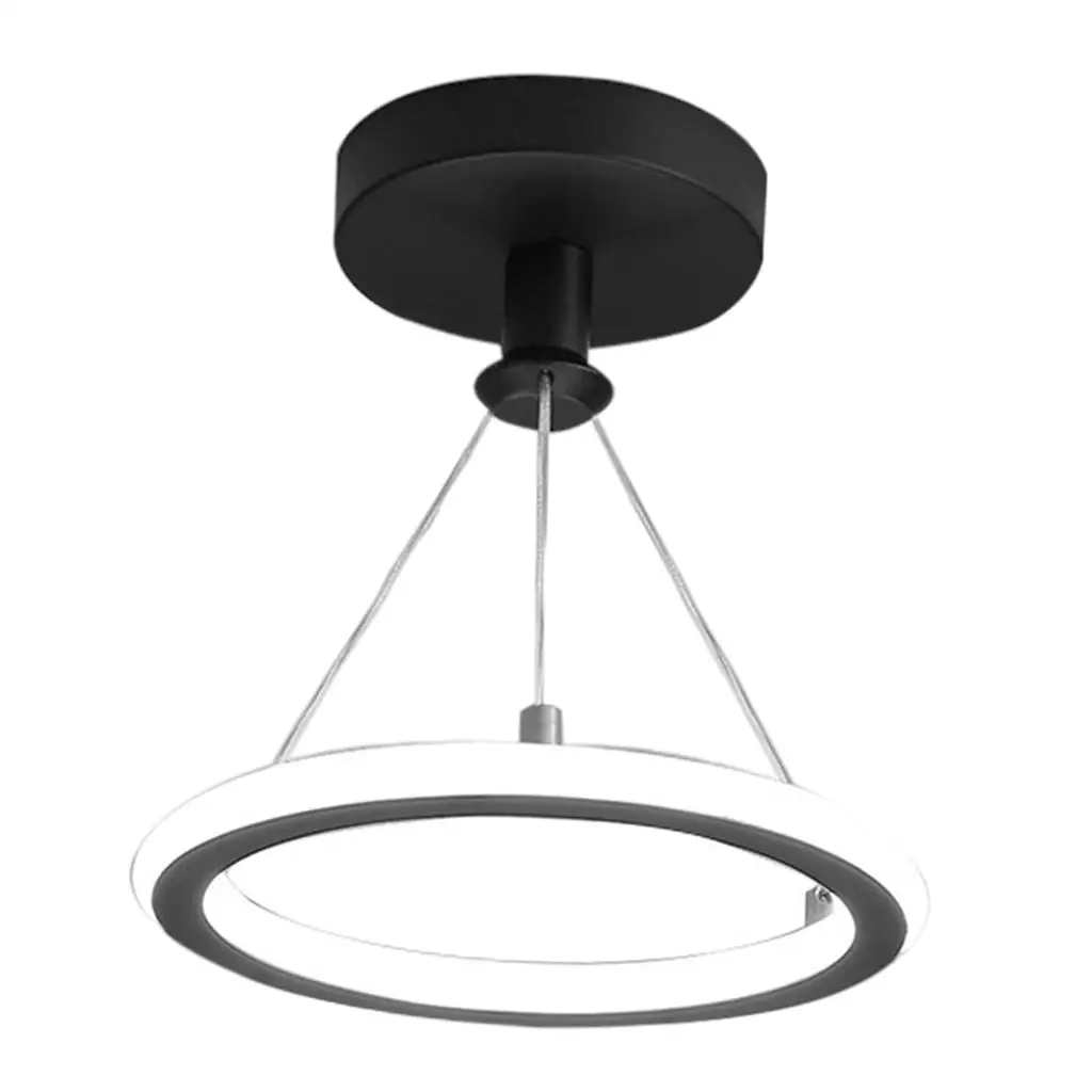 Semi Flush LED Ceiling Pendant Light Ring Round Chandelier Fixtures Housewarming Lamp Foyer Bar Club Wedding Party Accent