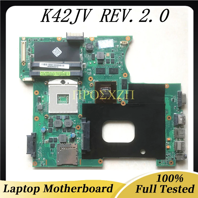 

Free Shipping High Quality Mainboard For ASUS K42J K42JV K42JV REV.2.0 Laptop Motherboard N11P-GS1-A3 GPU HM55 100% Full Tested