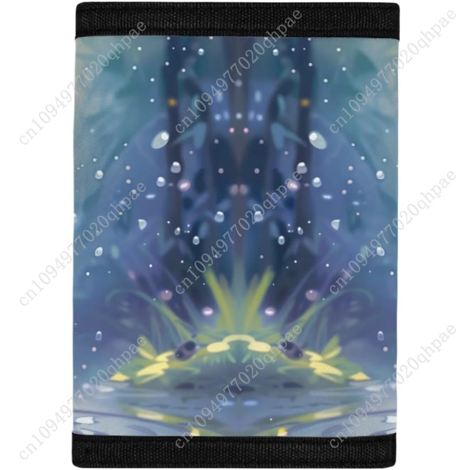 Cute Penguin Kids Wallet for Boys Trifold Wallets Canvas Novelt Wallet Mini Purse with ID Window Slim RFID Blocking Card Wallets