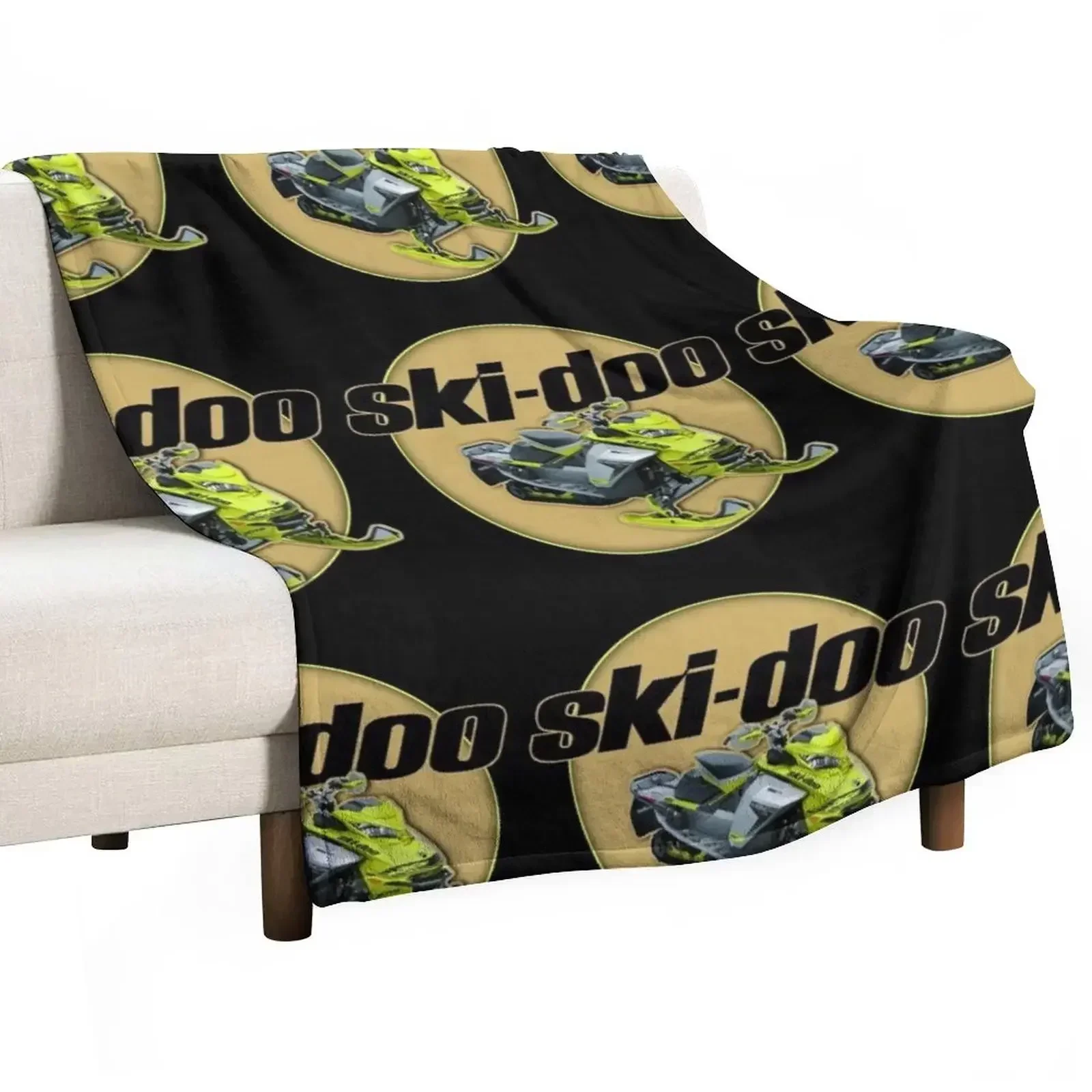 

Ski-Doo Snowmobiles Throw Blanket Flannels Hair Soft Big Blankets