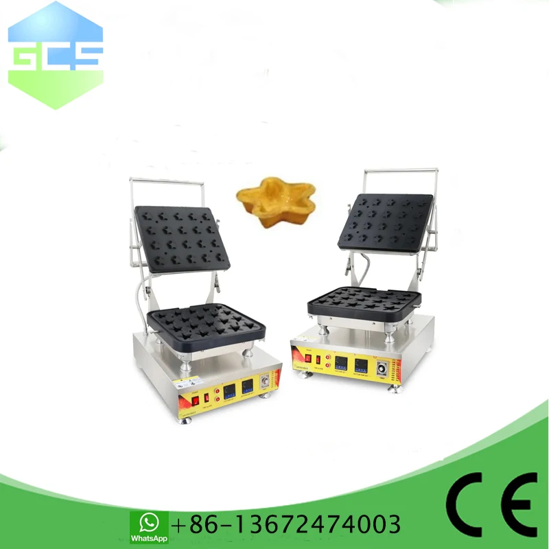 Model 825 Stars shape 30 pcs Commercial Egg Tart Forming Machine, Tart Baking Machine, Egg Tartlets Pie Machine